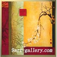 Flower oil painting home decoration