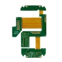Four-layer Rigid-flex PCB with Stiffener, Made of FR4 and PI Material