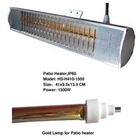 Patio Heater with Gold Lamp