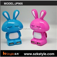 Rabbit Shape 4 port usb hub