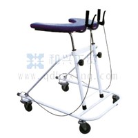 Walking aid trainer with brake