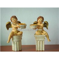 ceramic angel candle holder