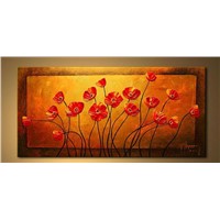 discount flower painting on canvas