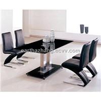latest style glass dining table xydt-066