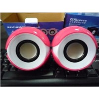 mini fastion mobile phone / laptop beautiful speaker/usb mini eye speaker