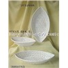 Porcelain Knitting Bread Plate