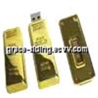 Gold Bars USB Flash Drive Withe 64MB--64GB