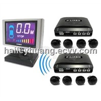 Wireless double main box LCD parking sensor