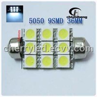 36mm 9SMD 5050 Festoon Dome Wedge Car LED Light Bulbs Lamp