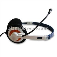 Multimedia hea set / Computer Headphones with adjustable microphone / PC head phone