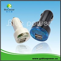 Dual USB car charger for iphone power adaptor