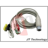 5 leads Complete ECG Cable with clips