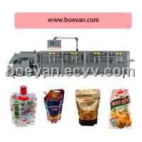 Food packing machine with BHD-180S form-fill-seal doy pack pouch
