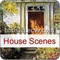 House Scenes Oil Painting