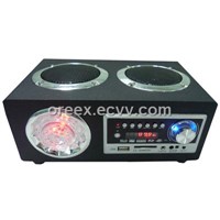 Portable Wooden Speaker W / USB / SD