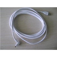 USB Am to Right/Left Angle USB Mini 5pin Cable;white