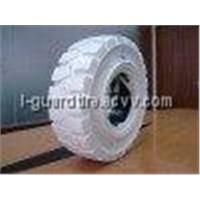 White Non Marking Forklift Solid Tires