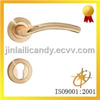 Zinc alloy  Door Lever handle on Rose (0155GP)