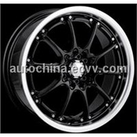 aluminum wheels 17x7 4-100/114.3 +40mm 67.1mm c10450 black/machined lip