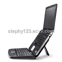 Laptop Stand with Keyboard, Cooling Fan, Touchpad, USB Hub
