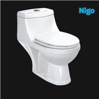 Washdown one pc toilet with S-trap,100mm rough-in (NG1001)