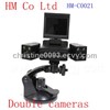 New products 720P double camers car drive recorder ,car camera recorder ,car dvrs ,in car cctv