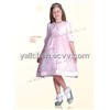 Pink flower girl dresses with coat