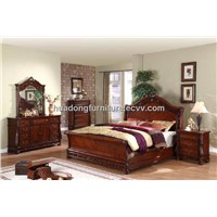Antique Wooden Bedroom Sets HDB009