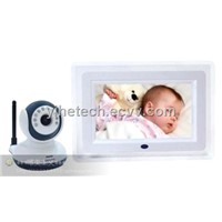 2.4Ghz Wireless Digital Baby Monitor with 7 Inch LCD Screen IR Night Vision Two way Audio Function