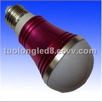 5W E27 Red Color High Power LED Bulb Lamp