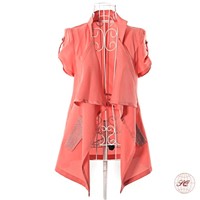 Butterfly style for summer lady coat