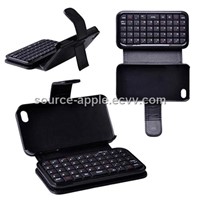 Leather Case&amp;amp; Mini Bluetooth Keyboard for iPhone 4