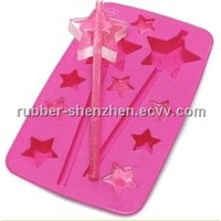 New Fun Silicone Star Shape Ice Cube Tray Mold Party