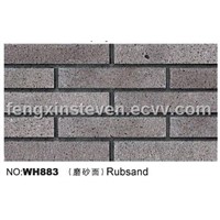 Rubsand clay split tile