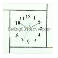 Square Glass Wall Clock