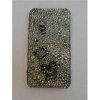 White Stick Diamond Cover For Iphone 4 Cases