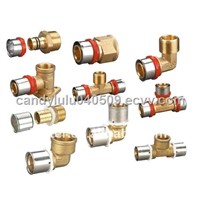 compression fitting for multilayer pipe