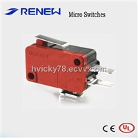 Short Hinge Lever Type Micro Switch (UL/CE Certificates)
