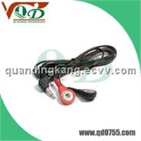 tens lead wire, Conductive lead wire,tens,Eye-button tens electrode cable,lead wire for tens