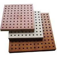 wooden perforated acoustic panel