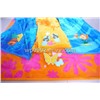 100% cotton jacquard beach towel with 3D embroidery