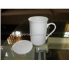 new bone china pure white mug