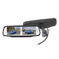 Honda Fit rear view mirror with dual screen