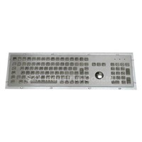 106 Keys Stainless Steel Keyboard With Integrated Trackball (TMS-S478TB-KP-FN)