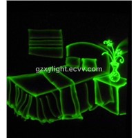 2W single green animation laser light  projector