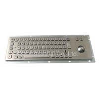 67keys Stainless Steel Industrial Keyboard with Trackball