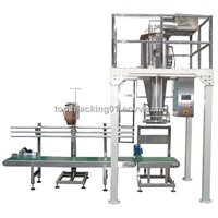 Automatic weighing, filling and packaging machine