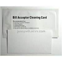 Bill Counter/validator cleaning cards