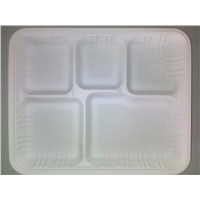Cornstarch Biodegradable 5-Compartment Food Container