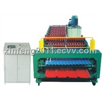 Glazed tile making machine